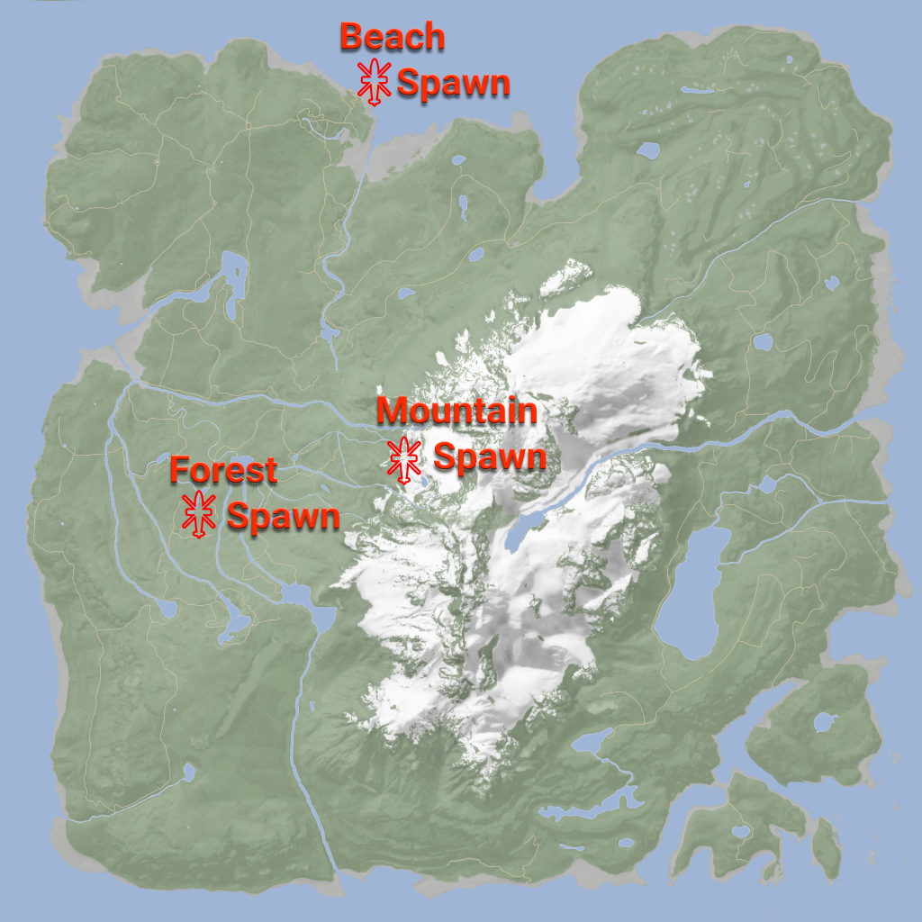 sons of the forest spawn locations for slingshot