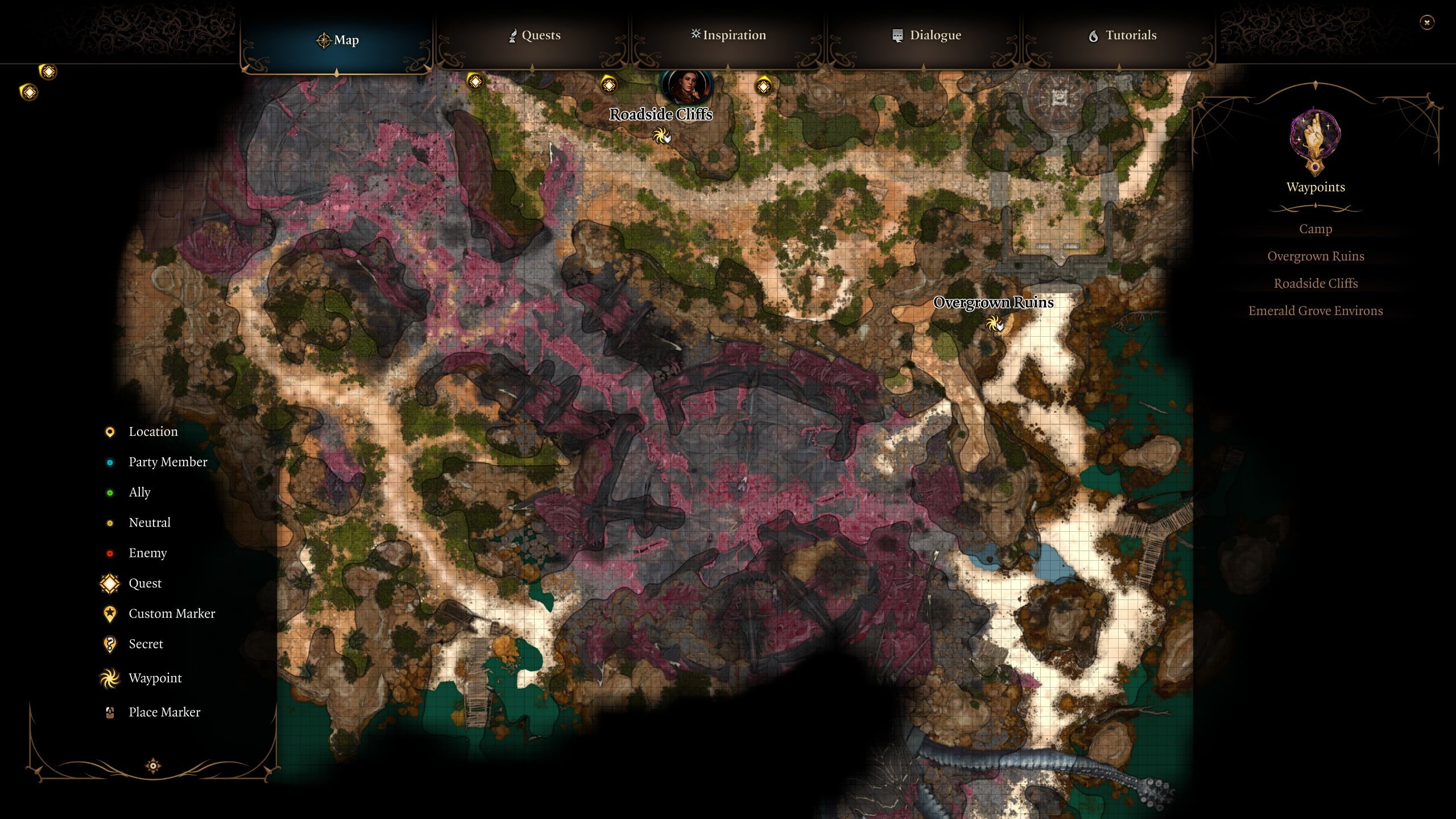 baldur's gate 3 map