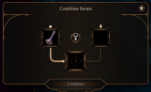 baldurs gate 3 alchemy and crafting combine items interface