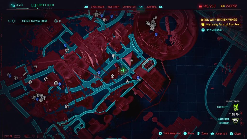 cyberpunk pl iconic weapons taigan on map