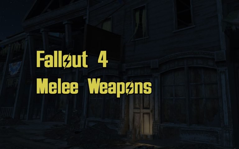 fallout 4 melee weapons