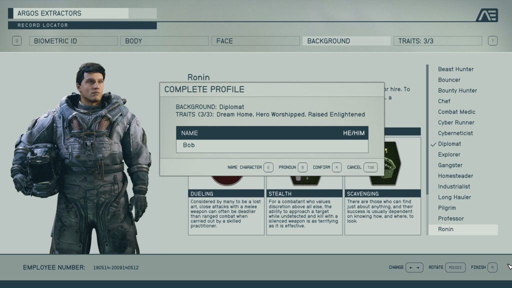 starfield character creation complete profile