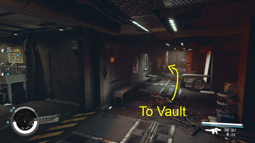 starfield no sudden moves scow hallway to vault