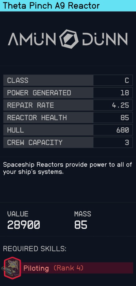 starfield parts guide level 10 reactor