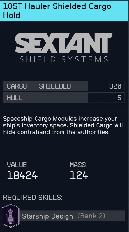 starfield parts guide level 40 cargo