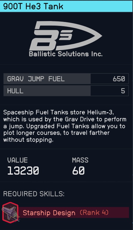 starfield parts guide level 40 fuel tank