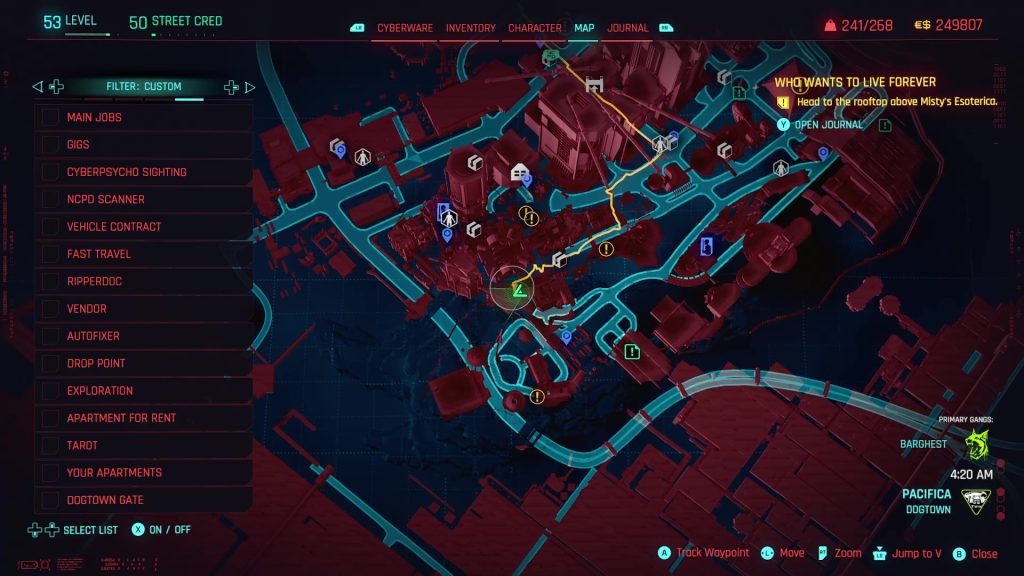 cyberpunk xmod2 weapons wild blue on map