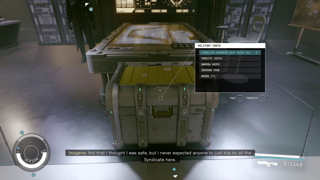 military crate in backroom guilty parties starfield mission walkthrough