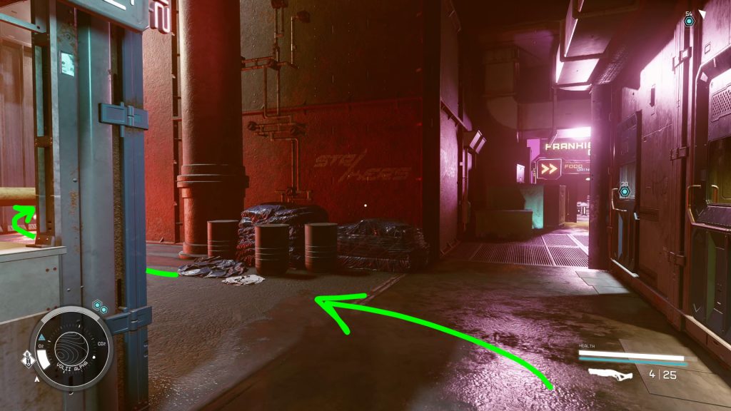sneaking into hideout alley guilty parties starfield mission walkthrough