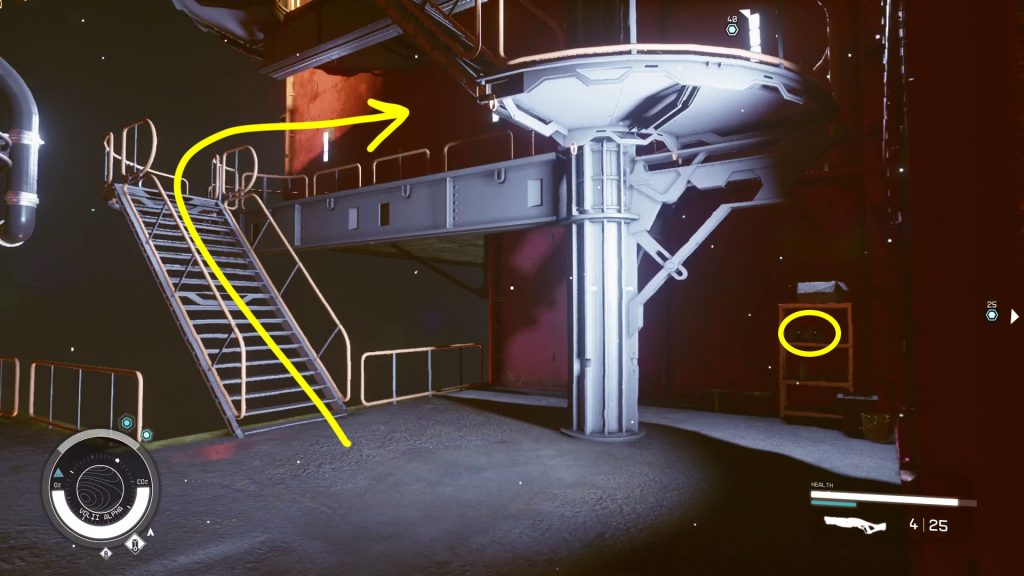 sneaking into hideout stairs guilty parties starfield mission walkthrough