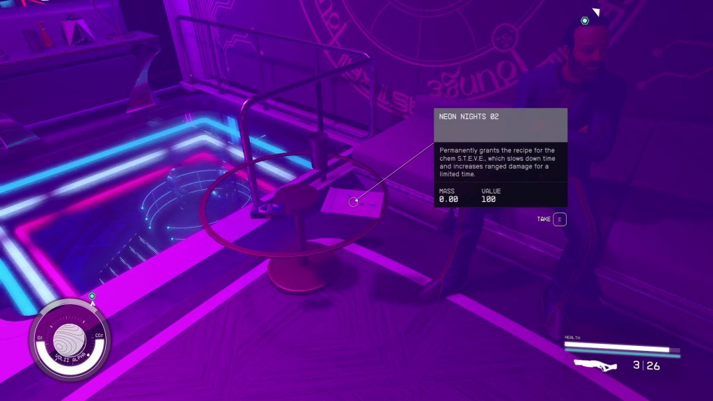 vip booth magazine neon nights sowing discord starfield mission walkthrough