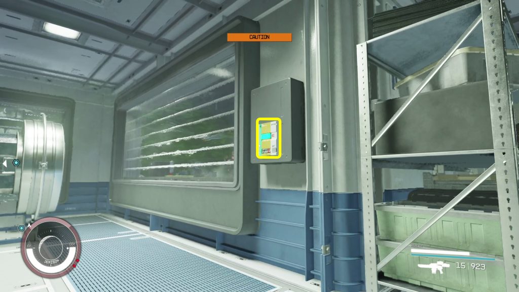 switch for blinds in lab sabotage starfield mission walkthrough