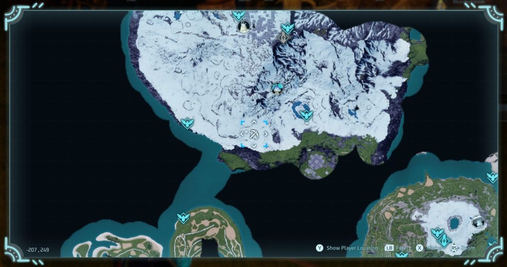 palworld unthawable lake quartz map