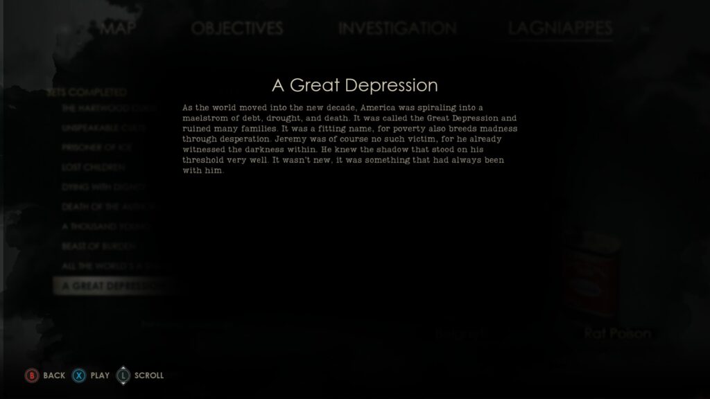 alone in the dark a great depression bonus text