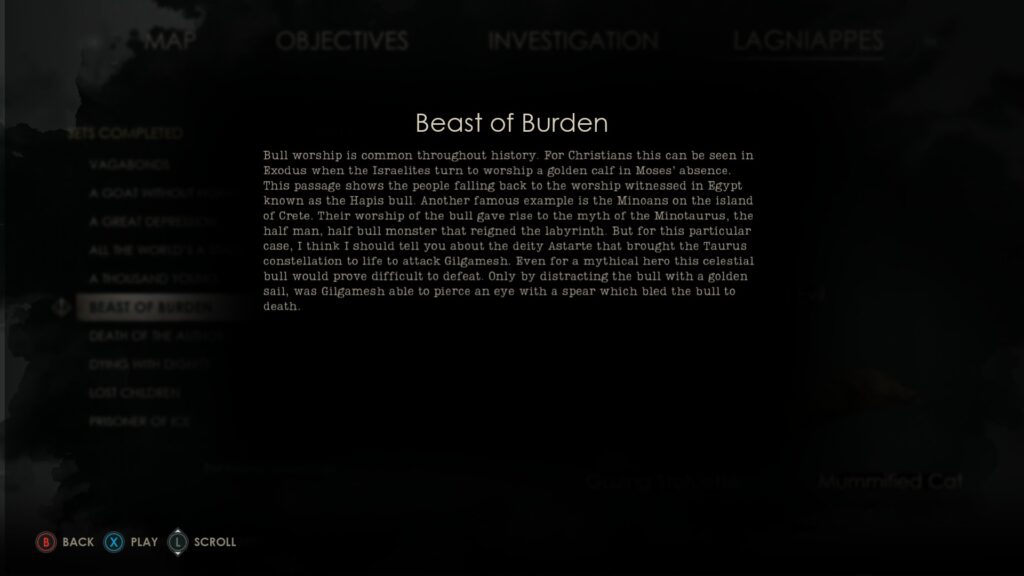 alone in the dark beast of burden bonus text
