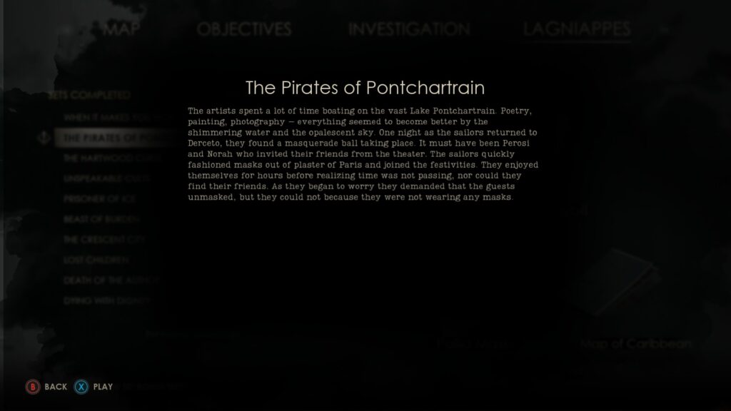 alone in the dark the pirates of pontchartrain bonus text