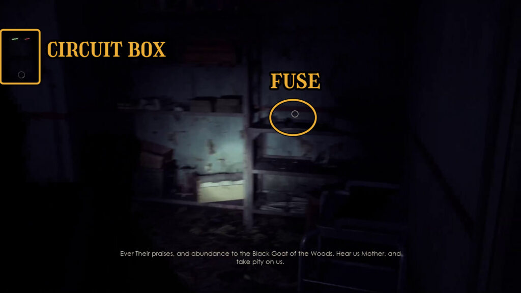 fuse and circuit box xray room basement chapter 4 alone in the dark walkthrough