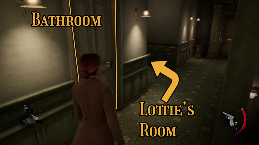 routing in hallway before lotties room chapter 1 alone in the dark walkthrough