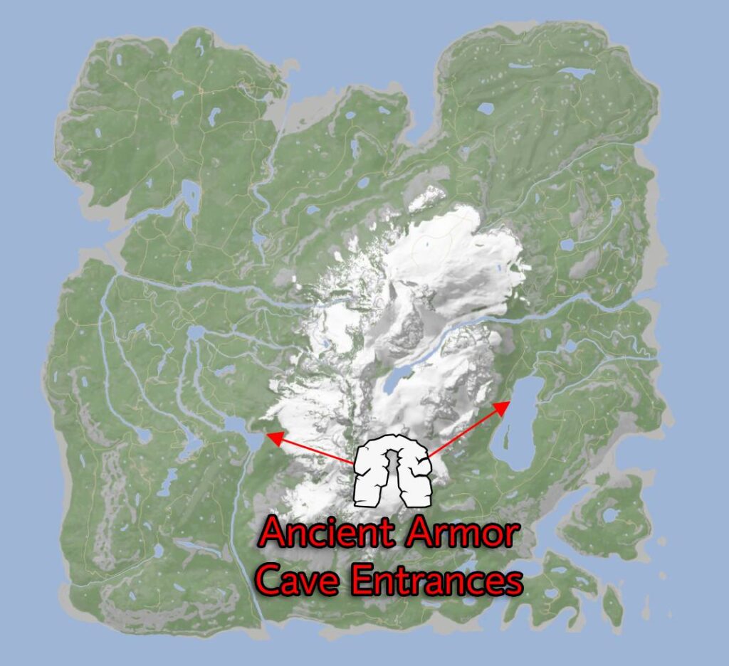 sons of the forest ancient armor cave entrances updated map location
