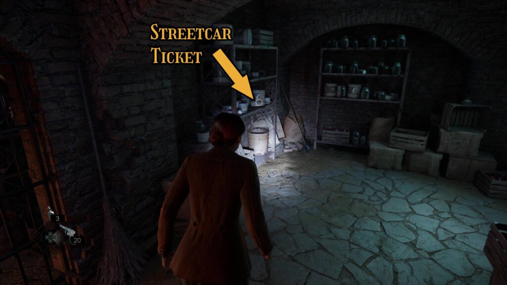 alone in the dark lagniappe streetcar ticket in game v1