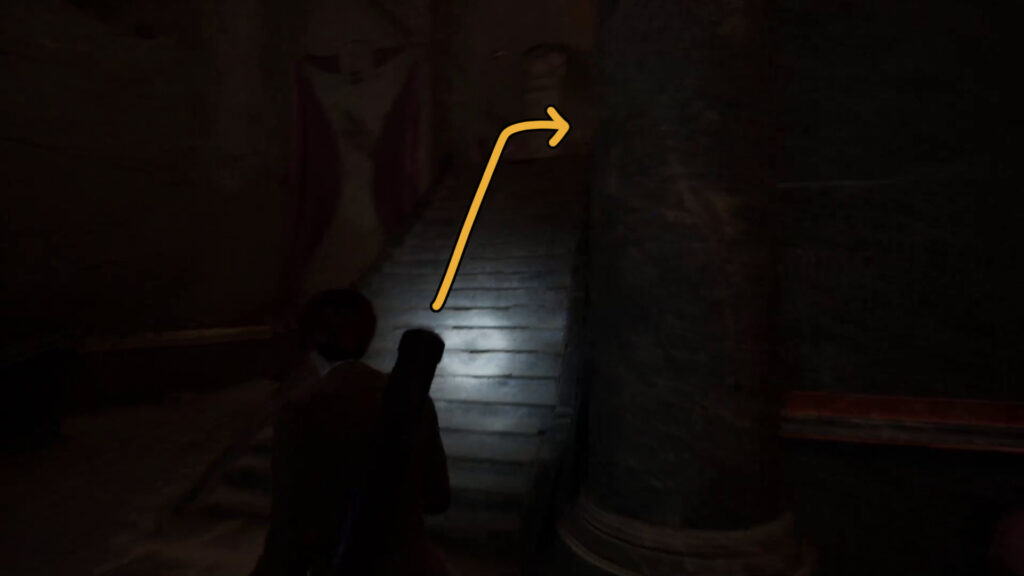 stairs up to lens statue for star chest sunken temple chapter 3 alone in the dark walkthrough