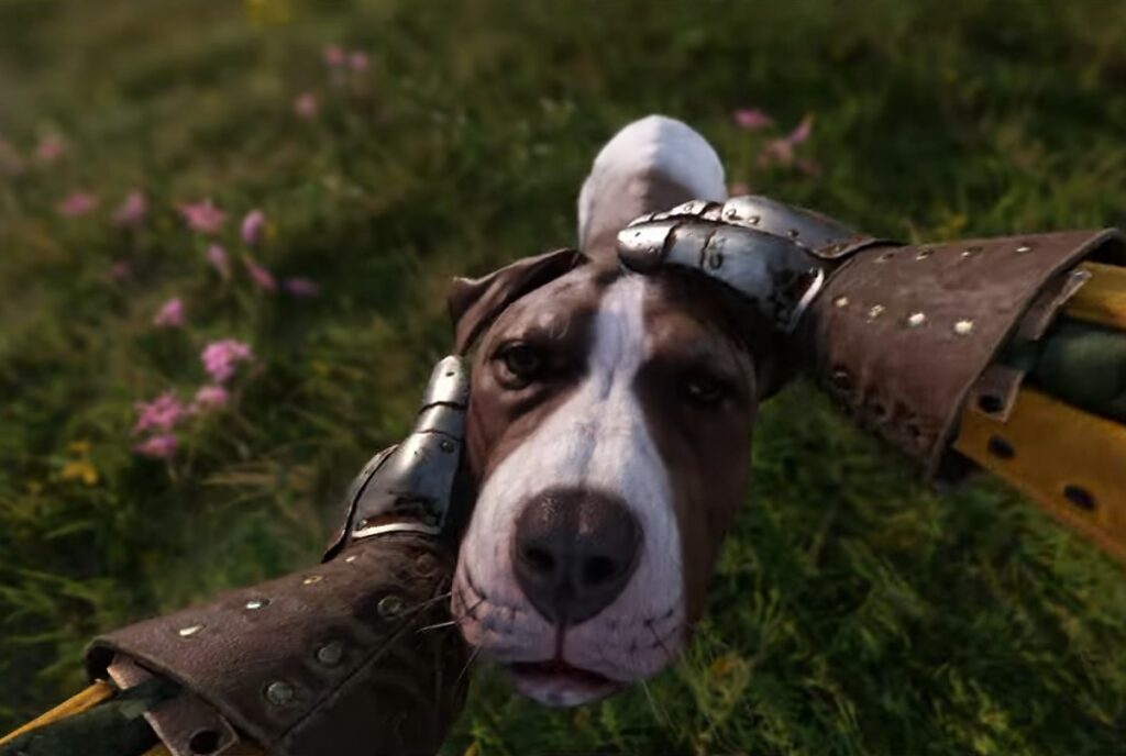 petting dog good boy 2 kingdom come deliverance ii official game reveal