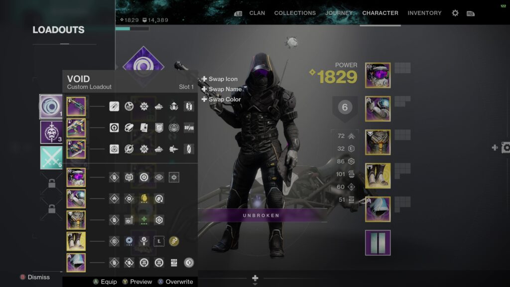 destiny 2 brave grenadier build void hunter overview