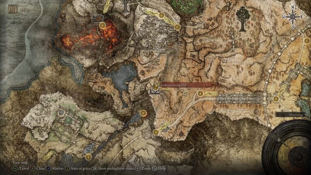 elden ring returning player guide erdtree gazing hill seed map