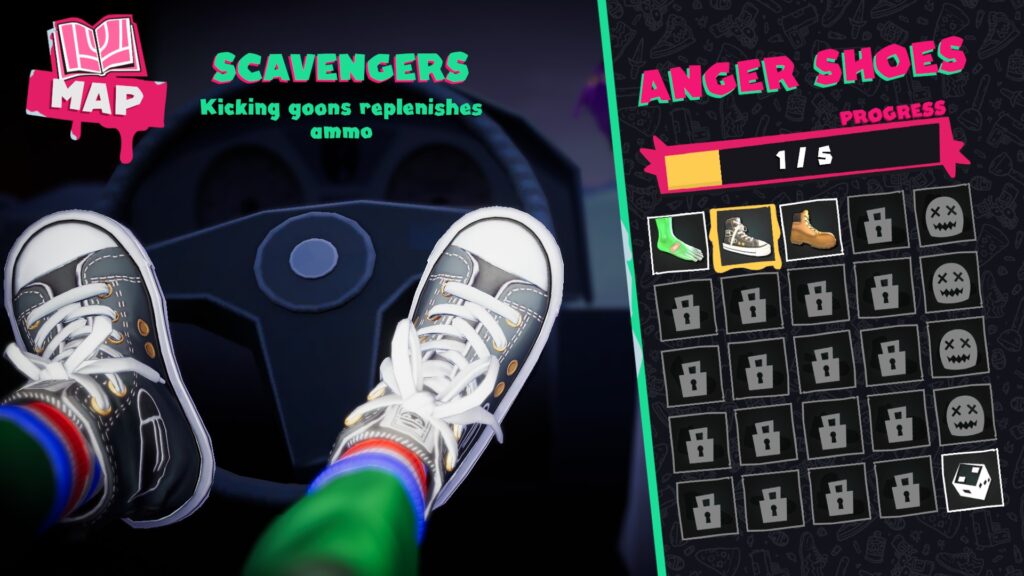 shoe unlock screen anger foot