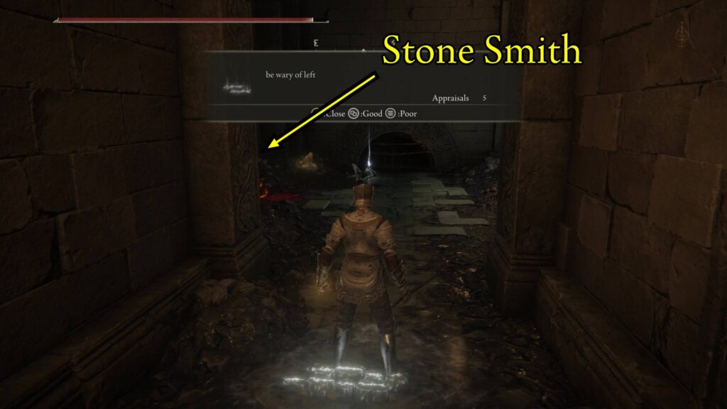 elden ring ruined forge of starfall hidden stone smith v1