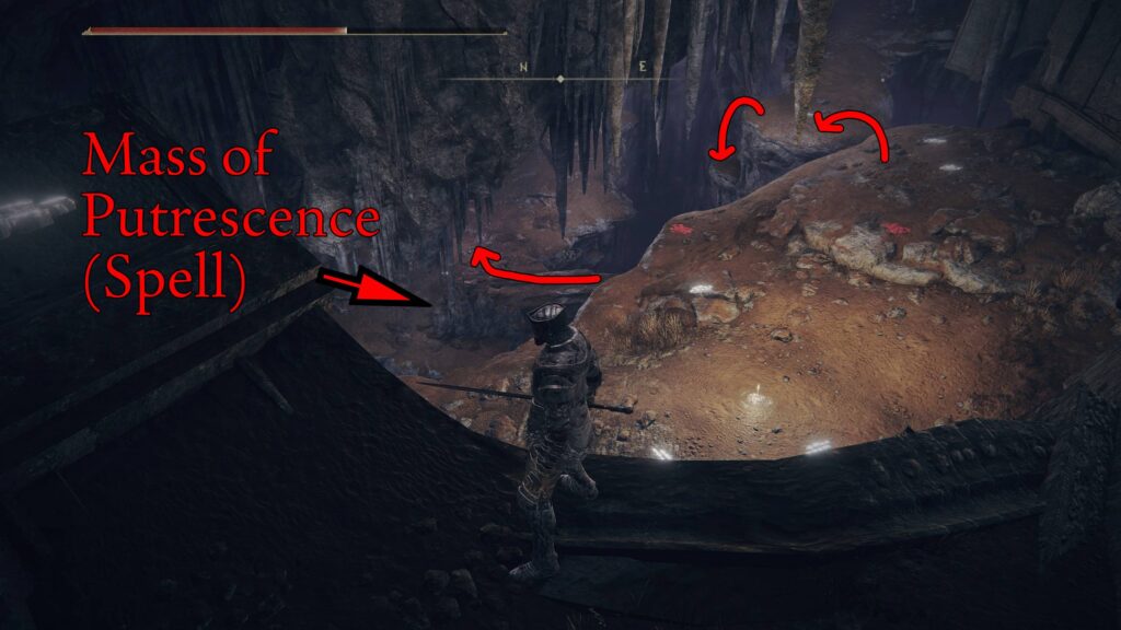 elden ring stone coffin fissure mass of putrescence spell location