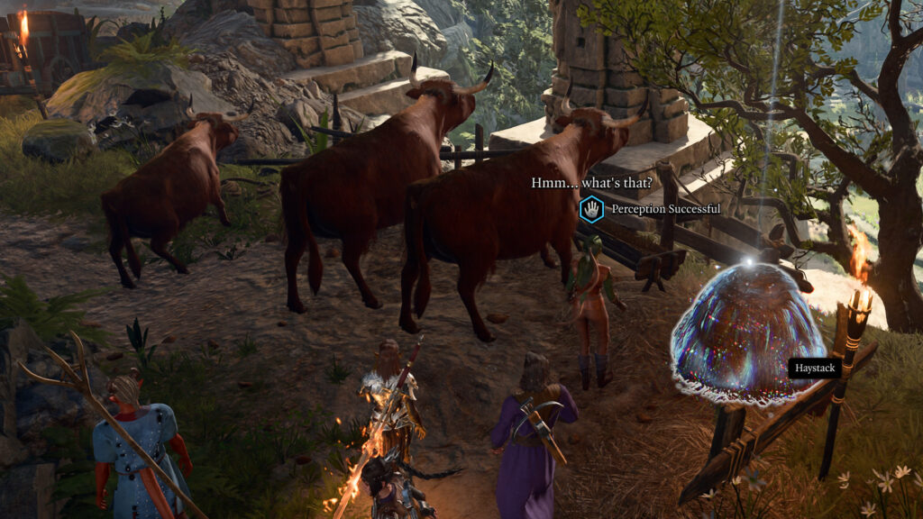 baldurs gate 3 screenshot emeraldgrove haystack