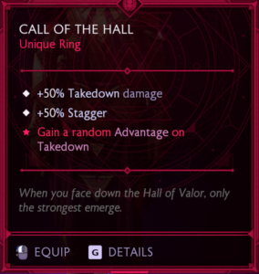 dragon age the veilguard unique item call of the hall