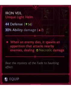 dragon age the veilguard unique item iron veil 1