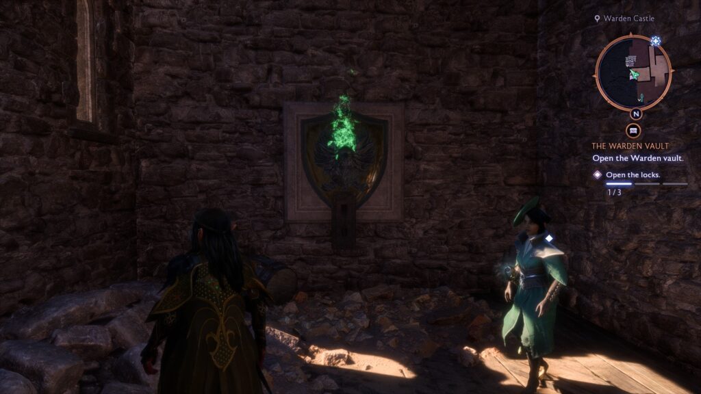 first puzzle lever the warden vault dragon age veilguard