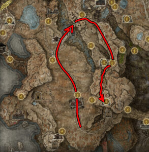 how to get to dragon's pit dungeon jagged peak walkthrough elden ring shadow of the erdtree map