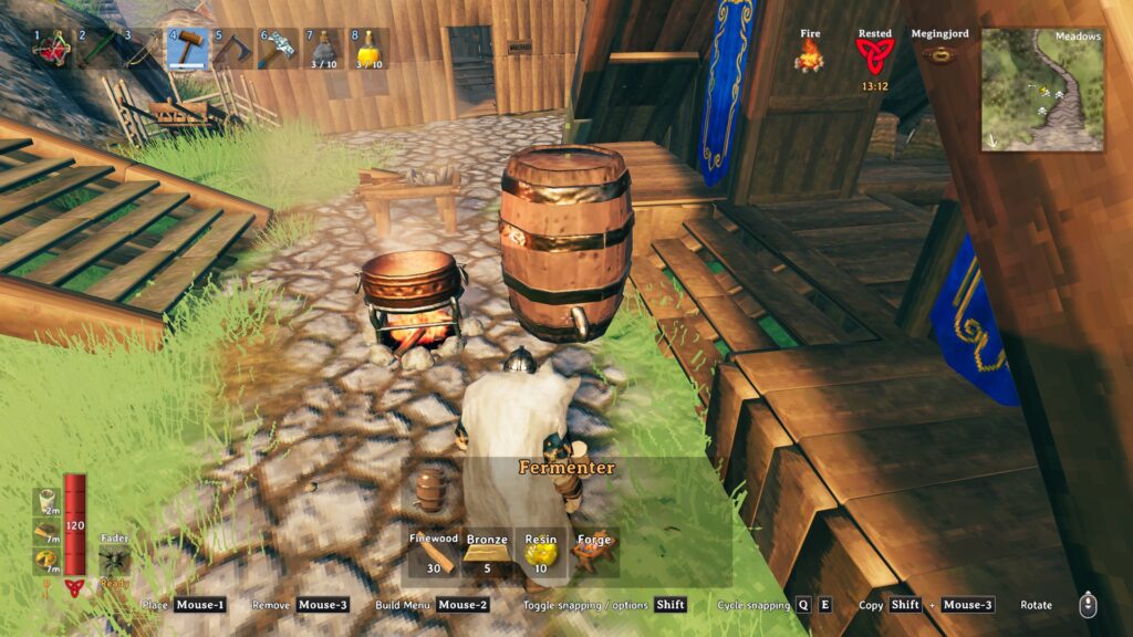 valheim how to brew mead fermenter