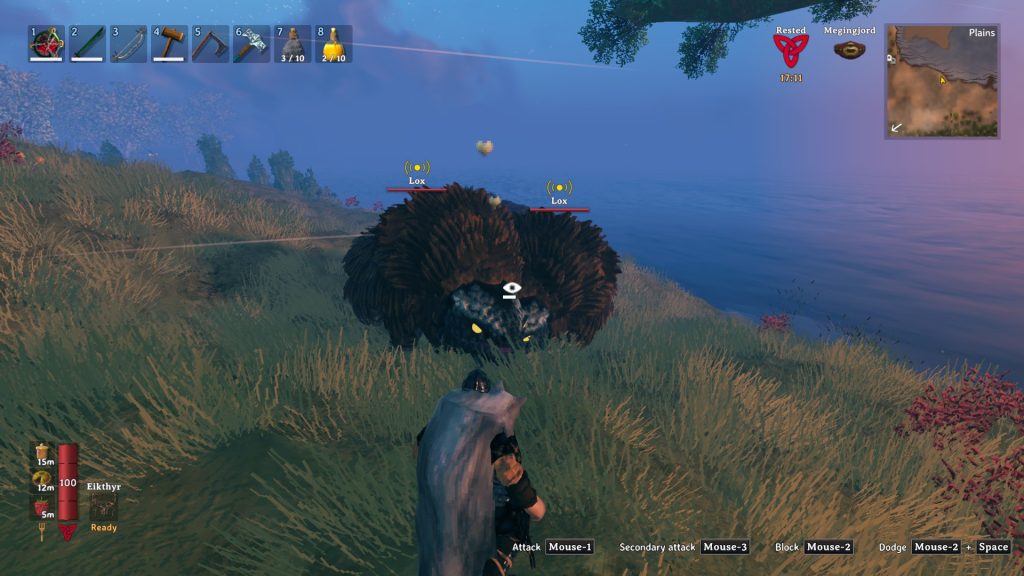 valheim lox taming eating