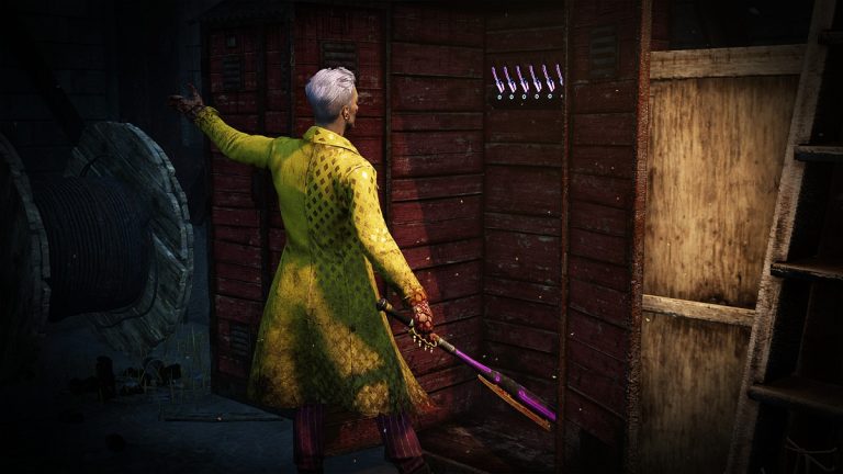 trickster going into locker for more knives dead by daylight