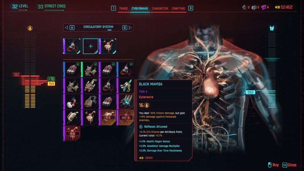 cyberpunk 2077 black mamba shop