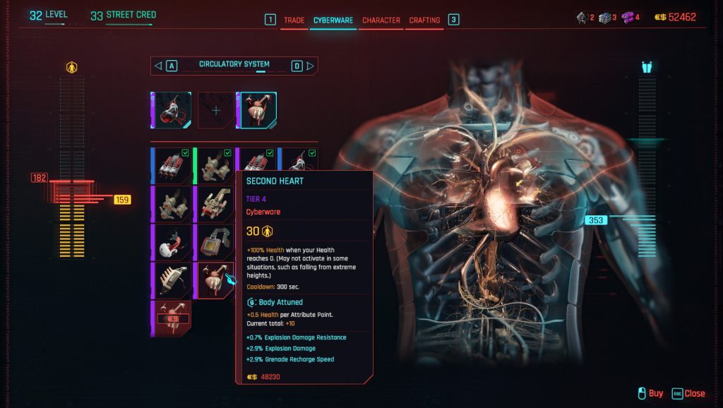 cyberpunk 2077 second heart shop
