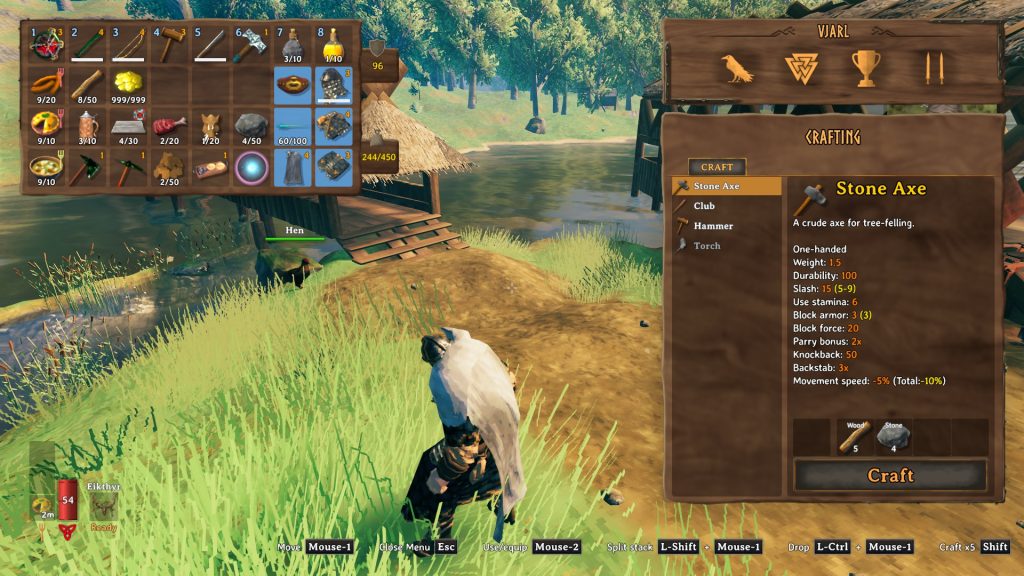 valheim stone axe crafting