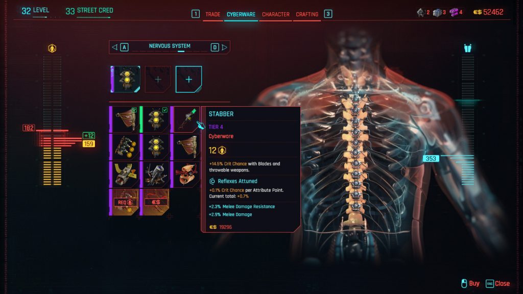 cyberpunk 2077 stabber shop