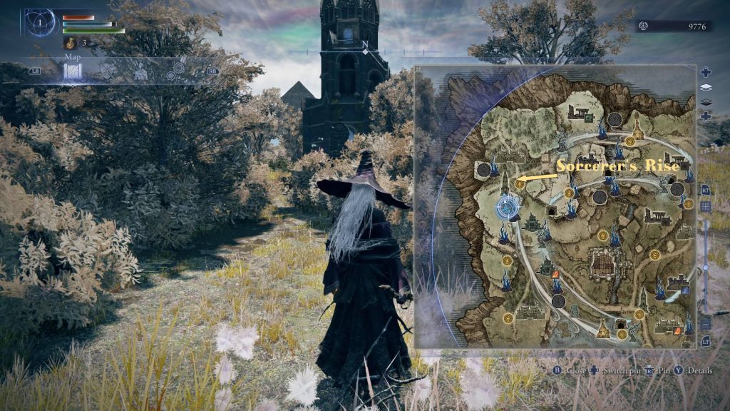 elden ring nightreign how to play recluse sorcerers rise map