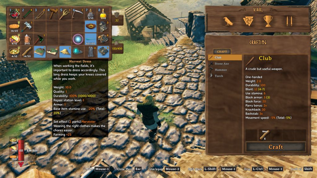 valheim farming harvest dress