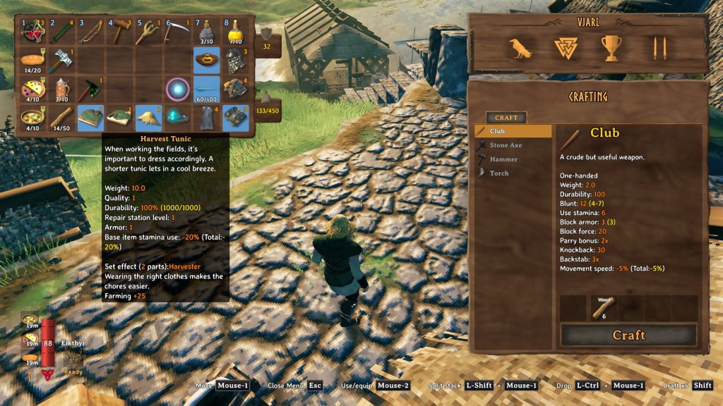 valheim farming harvest tunic