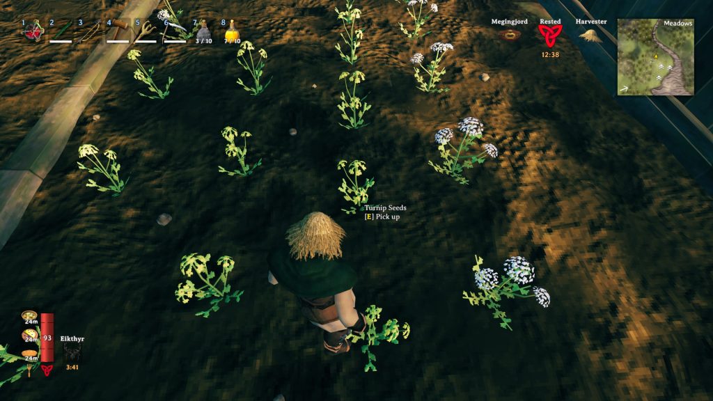 valheim farming skill harvest seeds