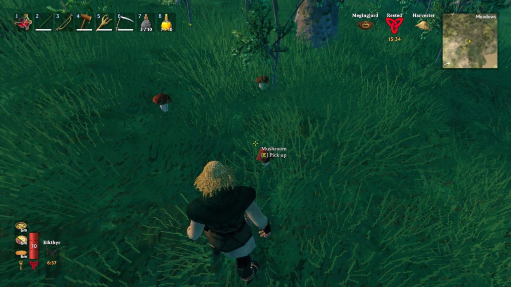 valheim farming skill mushrooms