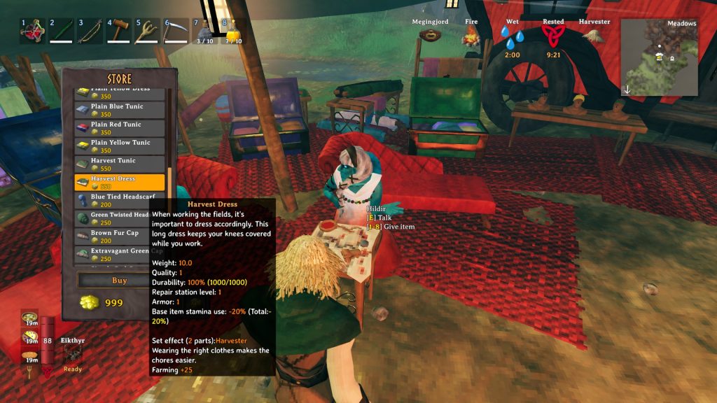 valheim hildir harvest dress