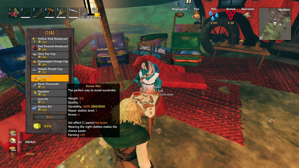 valheim hildir straw hat